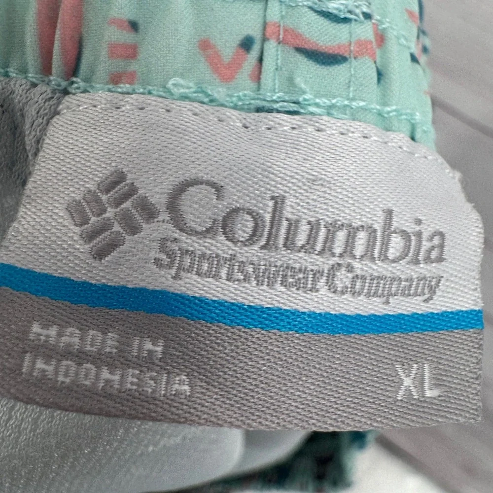 Columbia PFG Swim Trunks Shorts Mens XL Performance Fish Fishing Gear Patterned‎